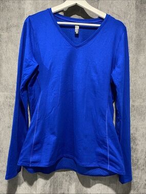 Under Armour Cold Gear Women's Long-Sleeve V-Neck Performance Tee - Blue
